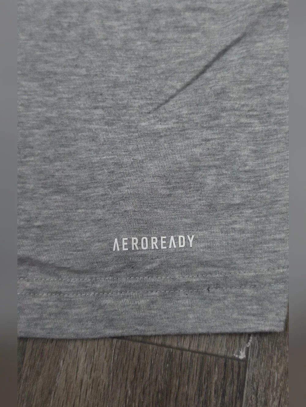 adidas Men's Aeroready Light Gray Short Sleeve Logo Tee-Size 2XLT